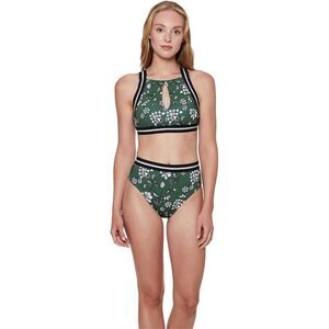 Sanctuary Balinese Beauty High Neck Keyhole Crop Top Women's Swimwear